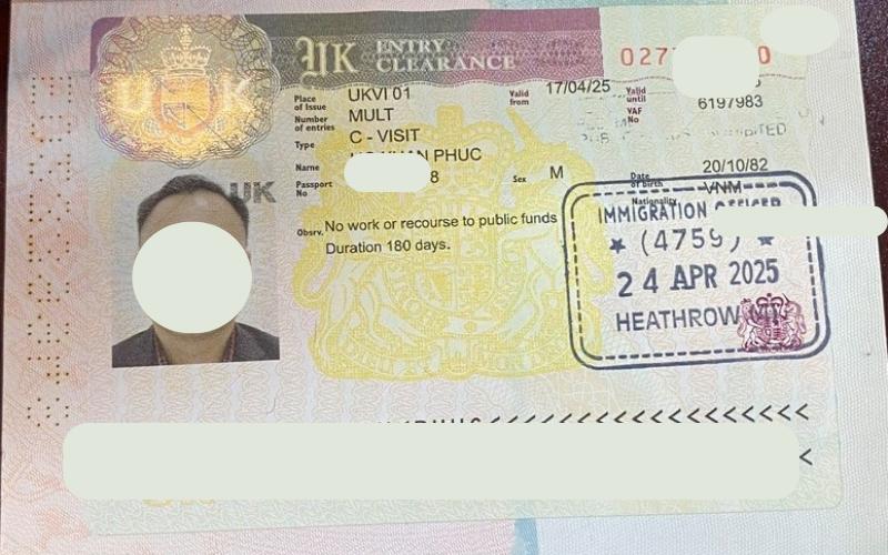 Mẫu visa Trung Quốc