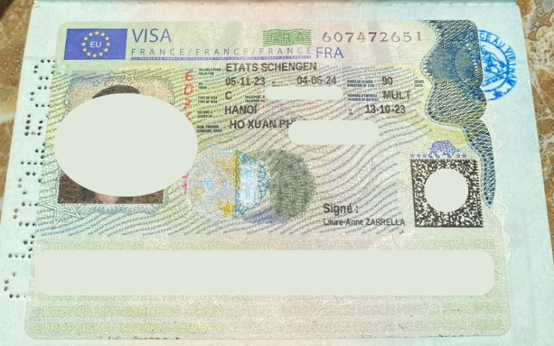 Mẫu visa Trung Quốc