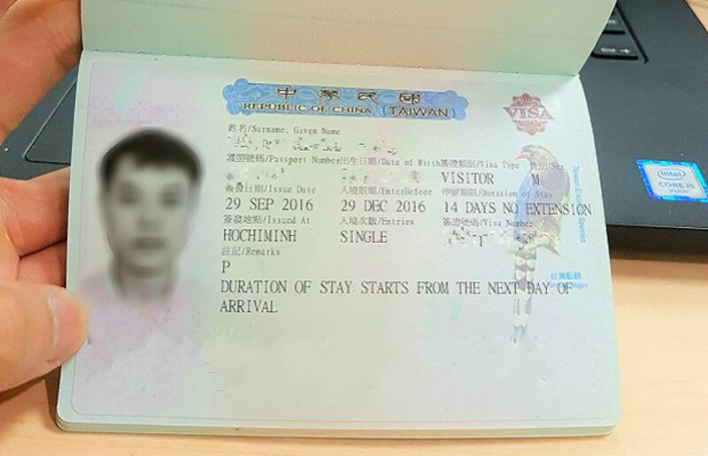 Đối tượng được phép xin visa Đài Loan có người bảo lãnh