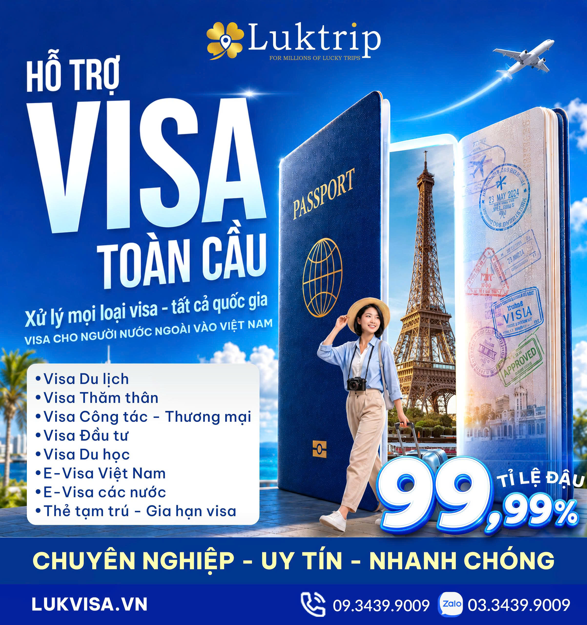 Đội ngũ Lukvisa tư vấn chuyên nghiệp